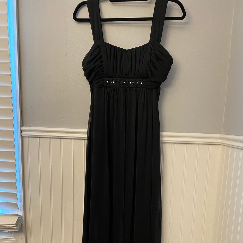 Connected Apparel Sleeveless 10P slit front maxi